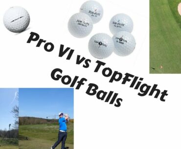 Premium Golf Ball vs Budget Golf Ball (Titleist Pro V1 vs TopFlight)