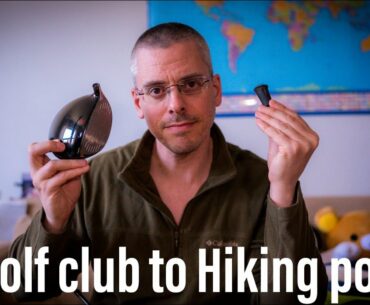 Turn your old Golf club into a Hiking pole!