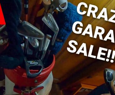 Crazy AMERICAN PICKERS Style GARAGE SALE w/ GOLF CLUBS?? (Yes Please!!)