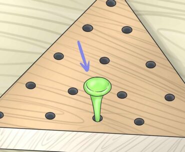 how to win the triangle golf tee game (Chinese checkers)