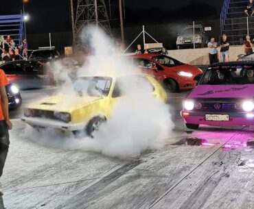 VW Citi Golf Compilation - Citi golf Drag Racing + Sounds - Burnout -VirtuallyVids South Africa!