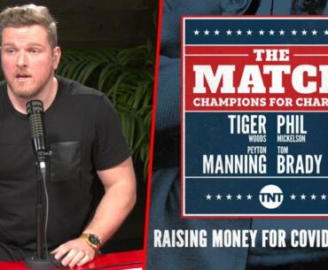 Pat McAfee Reacts To Tiger vs Phil 2 With Peyton Manning & Tom Brady Announcement