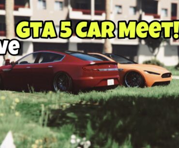 Gta 5 car meet | Grind to 2k | live | Friend session | Clean car meet