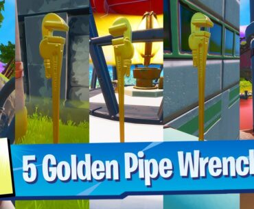 Search Different Golden Pipe Wrenches Location - Fortnite Battle Royale