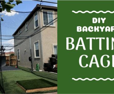 Backyard Batting Cage DIY | Baseball, Cricket, Soccer, Golf & More! | How We Built It!