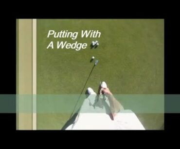 Golf Trouble Shots. Using Dynamic Pre-Shot Alignment For A Shot With Leading Edge Of A Wedge