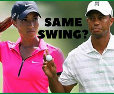 TIGER WOODS VS CHEYENNE WOODS SWING| SLO-MO SWINGS