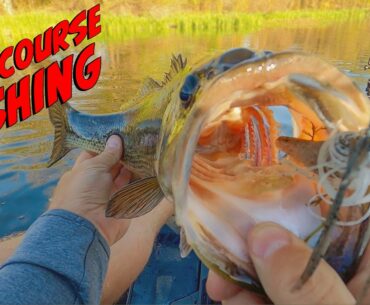Epic Golf Course Pond Fishing! Big Bass From The Kayak!