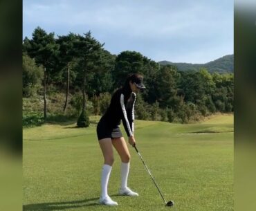 Klpga golf girl 손하윤 golf swing - 인간미넘치는 굿샷..😂  | SWING VIETNAM