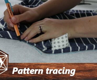 Tracing a sewing pattern from clothes