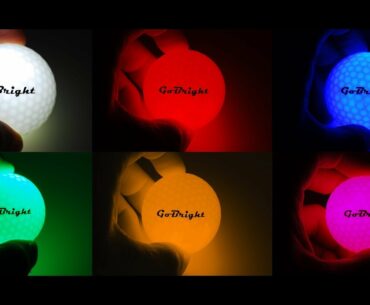 GoBright Motion Activated LED Night Golf Balls
