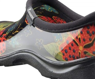 Review Sloggers  Women's Waterproof  Rain and Garden Shoe with Comfort Insole, Midsummer Black,...