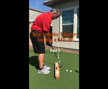 How to make the short putts on the golf course. Perfect drill. Part 1.
