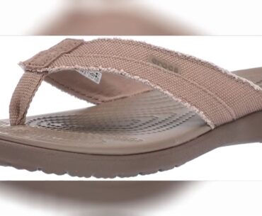 Review Crocs Men's Santa Cruz Canvas Flip