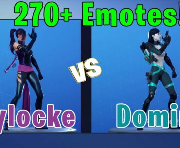 Psylocke VS Domino | Emotes Duel | 270+ Emotes | Fortnite Emotes