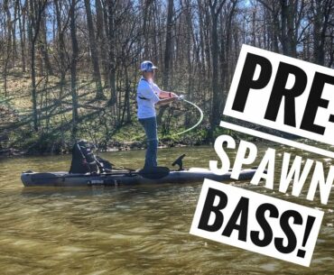 Pre-Spawn Kayak Bass Fishing!
