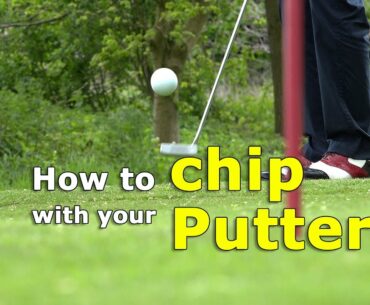 How to chip with your putter - chip from a difficult lie
