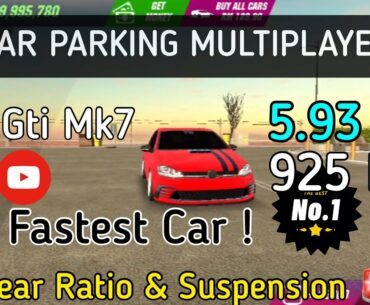 GOLF GTI MK7 5 SEC  +  Gear Ratio (SPEC TIPU) : Car Parking Multiplayer
