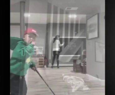 Funniest Quarantine Video Home School Gone Wrong. Great golf shot