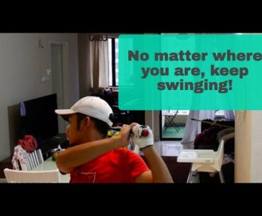Golf Swing Practice Indoor even during Lockdown
