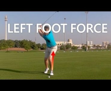 LEFT LEG FORCE IN A GOLF SWING