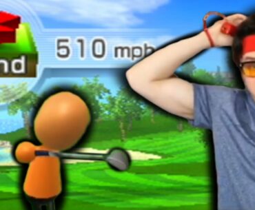 What happens when you Golf in 510MPH WINDS? (Wii Sports Resort Storm Island)