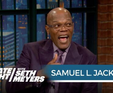 Samuel L. Jackson Finds Out He's in a Feud with Donald Trump - Late Night with Seth Meyers