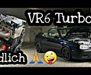 Golf 4 Cabrio Vr6 bekommt endlich sein Turbo Kit