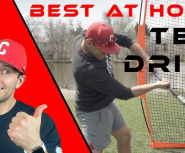 BEST AT HOME HITTING DRILL - The Split Grip Swing Hold Quarantine Drill
