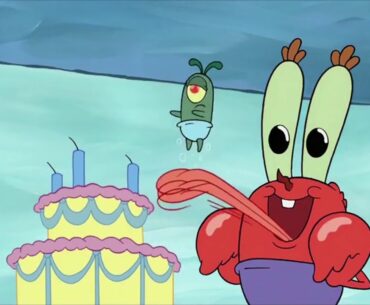 Baby Plankton Preparing to Jump Into the Birthday Cake for 10 Hours