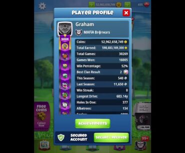Golf clash -  New clan, tournament, pay for play and Corona virus rant