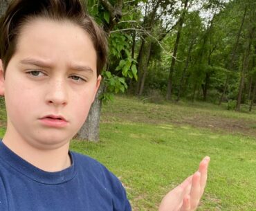 RIDEING GOLF CART IN WOODS! bad idea...