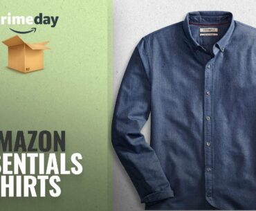 Amazon Essentials Shirts For Men | Prime Day 2018: Goodthreads Men's Slim-Fit Long-Sleeve Solid