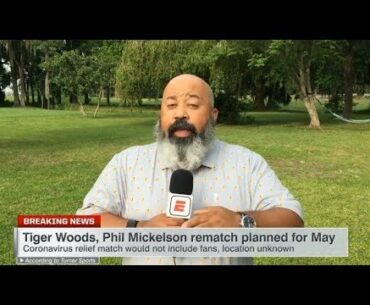 [BREAKING] Michael Collins "shocked" Tiger Woods, Phil Mickelson rematch planned for May | ESPN SC