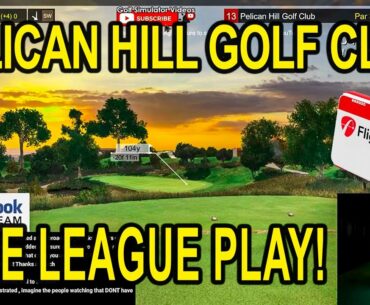Pelican Hill Golf Club - Golf Simulator LIVE Play - Flightscope Mevo+ Launch Monitor