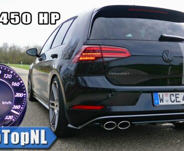 450HP VW GOLF R MK7.5 MANHART 0-280km/h ACCELERATION & SOUND by AutoTopNL