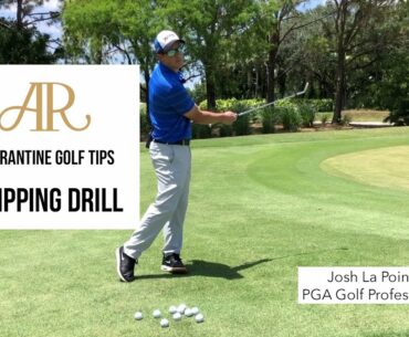 Quarantine Golf Tips - One Handed Chipping Drill