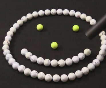 ASMR Vacuuming up 450 golf balls!! Satisfying!!