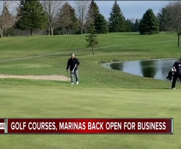 Golf courses, marinas back open for business