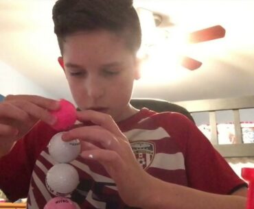 Gav's Gigz Stacking Golf Balls Challenge Part 2