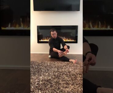 Medial arch of foot roll using lacrosse ball or golf ball