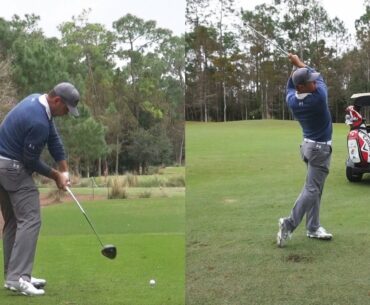 GARY WOODLAND - DRIVER & IRON SWING REGULAR & SLOW MOTION TIBURON GOLF COURSE 1080p