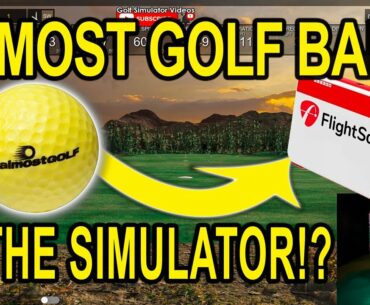 Almost Golf Balls Simulator Review Using Flightscope Mevo+  - WOW!