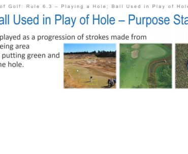 Maryland State Golf Association    Rules Webinar #3