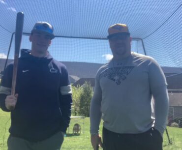 Coach Twigg and PSU signee Billy Gerlott teach proper bunting mechanics.