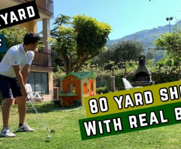 Backyard Golf | 80 Yard Shots with Real Golf Balls