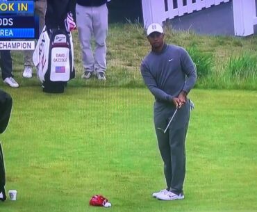 Tiger Woods - Pitching Practice (2018 US Open)