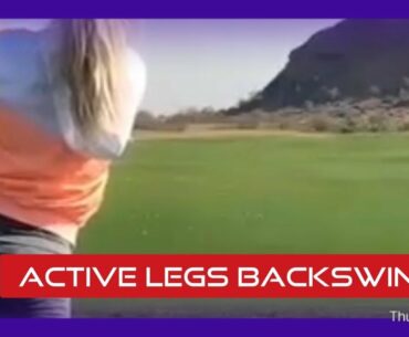 Active legs golf swing mechanics! #Subscribe & #HitTheBell