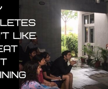 This is the reason why athletes don't like to eat after training- Ryan Fernando