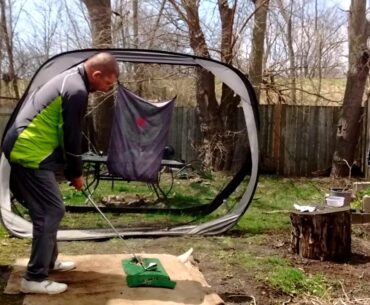 Backyard Practice - Swinging the Tour Edge Exotics EXS 220 7-iron